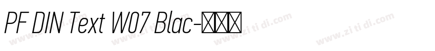 PF DIN Text W07 Blac字体转换 PF DIN Text W07 Blac字体转换